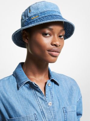 Washed denim hot sale bucket hat