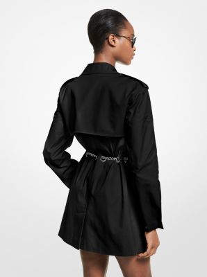 Chain Trim Cotton Trench Coat image number 1