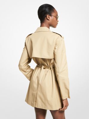 Michael Michael Kors Women's Belted Logo Trench Coat