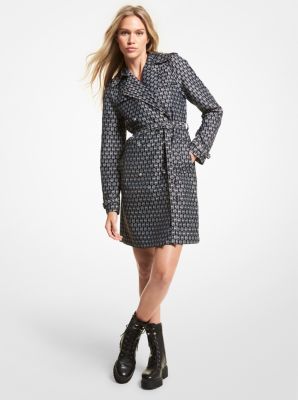 Diamond Jacquard Trench Coat | Michael Kors