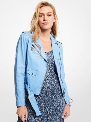 leather michael kors jacket