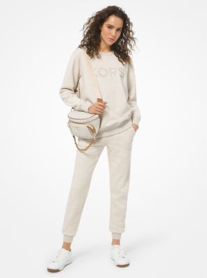 Drawstring Organic Cotton Blend Joggers
