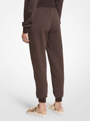 Logo Print Cotton Terry Joggers | Michael Kors