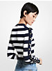 Striped Stretch Viscose Cropped Sweater image number 1