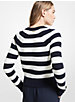 Striped Ribbed Cotton Sweater image number 1