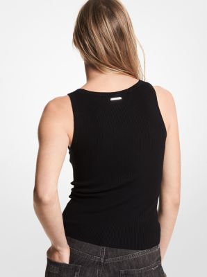 Ribbed Viscose Tank Top image number 1