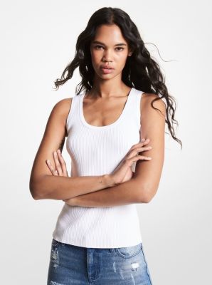 Ribbed Viscose Tank Top