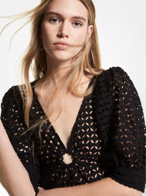 Eyelet Cotton Lawn Dress