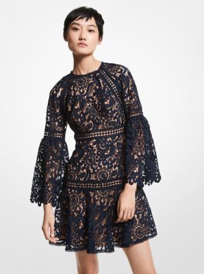 Paisley Lace Bell Sleeve Dress ...
