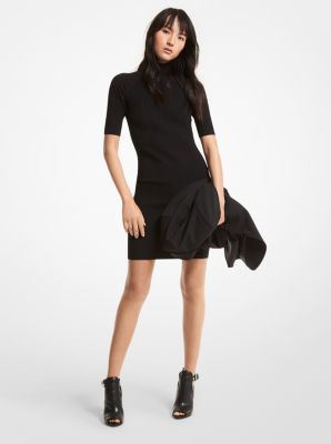 Michael Kors Ribbed Stretch Viscose Dress