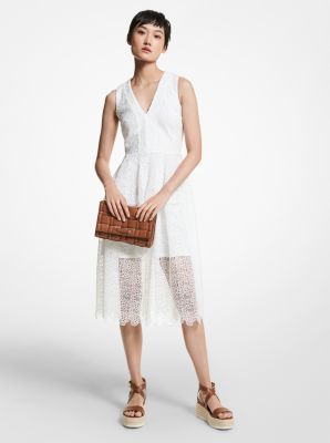 michael kors white lace dress