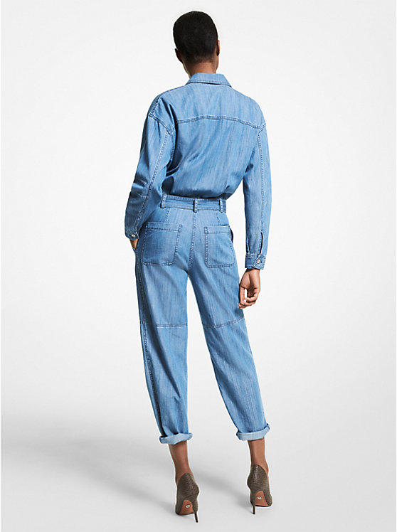 Chambray Belted Jumpsuit image number 1