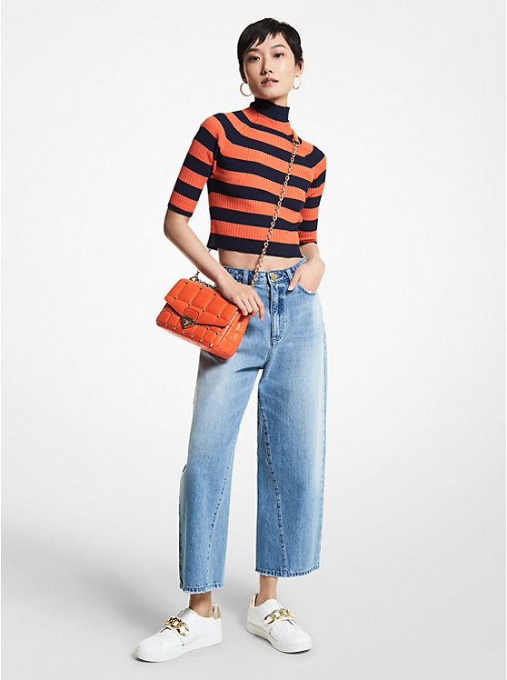 Cropped Wide Leg Jeans image number 0
