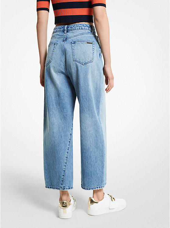 Cropped Wide Leg Jeans image number 1