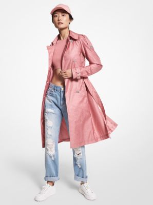 Trenchcoat aus Satin-Ciré mit Logo image number 0