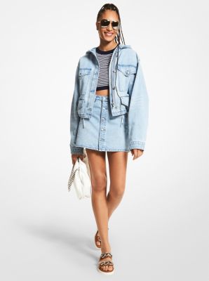 Denim discount anorak jacket