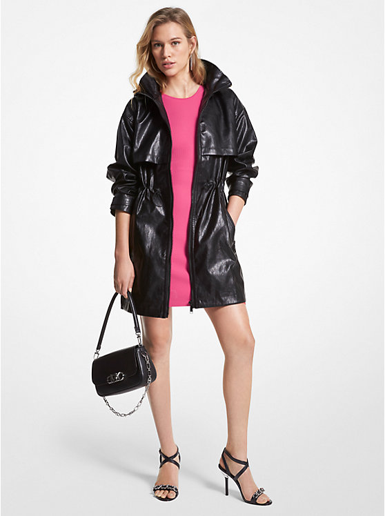Faux Leather Anorak image number 0