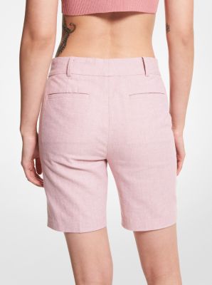 Linen Blend Bermuda Shorts image number 1