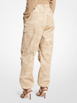 Camouflage Stretch Organic Cotton Cargo Pants