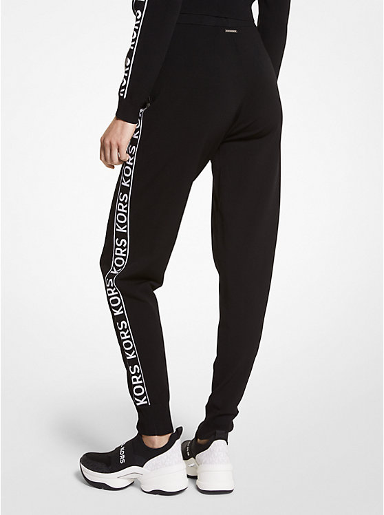 Logo Tape Stretch Viscose Joggers image number 1