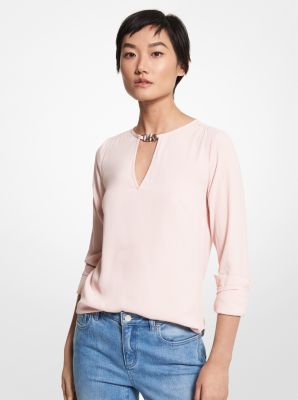 Embellished Crepe Blouse image number 0