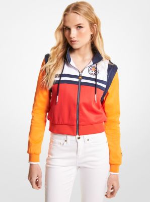 MK X ellesse Color-Block Cotton Blend Zip-Up Jacket | Michael Kors