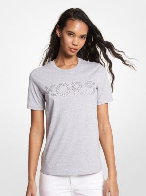 T-shirt in jersey di cotone biologico con decori e logo image number 0