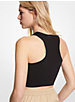 Cutout Stretch Viscose Cropped Tank Top image number 1