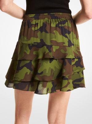 W CH1 CAMO JACQUARD SKIRT - スカート