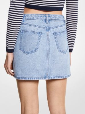 Hoch geschnittener Jeansrock image number 1