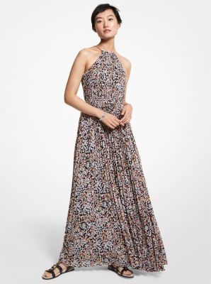 Michael kors floral clearance georgette dress