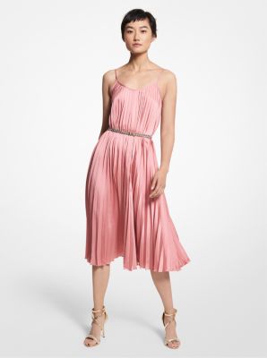 Pleated Satin Dress | Michael Kors