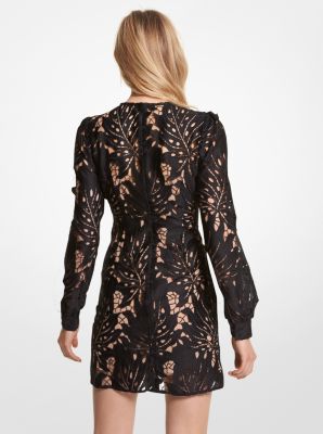 Palm Lace Blouson Sleeve Dress image number 1