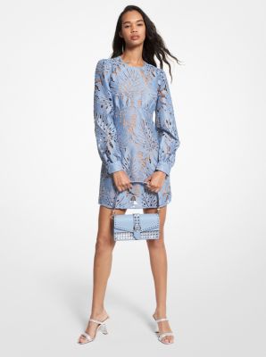 Palm Lace Blouson Sleeve Dress | Michael Kors