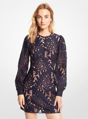 Palm Lace Blouson Sleeve Dress image number 0