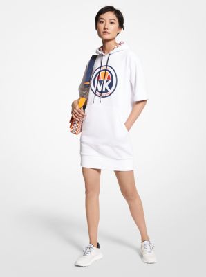 MK X ellesse Logo Organic Cotton Blend Hoodie Dress | Michael Kors