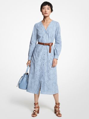 Michael kors 2024 eyelet shirtdress