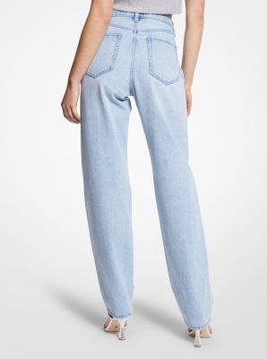 Fold-Over Waist Jeans image number 1
