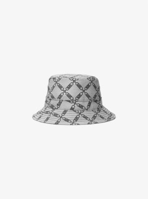 Louis Vuitton Inspired Cotton Bucket Hat with multicolor monogram