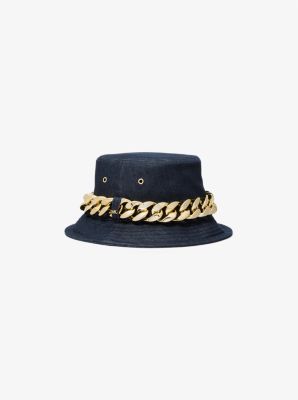 Embellished Denim Bucket Hat