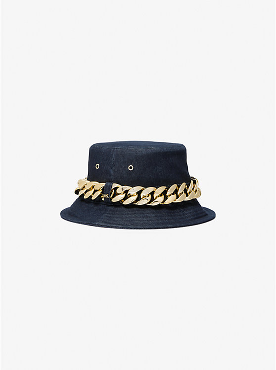 Embellished Denim Bucket Hat image number 0