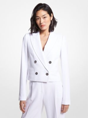 Cropped Crepe Blazer | Michael Kors