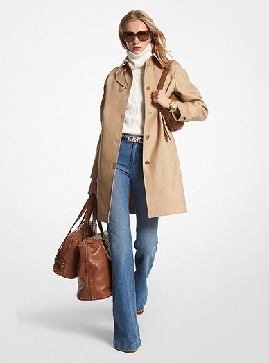Cotton Belted Trench Coat | Michael Kors