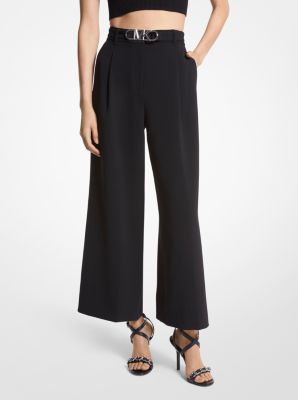 Cropped Stretch Twill Belted Pants image number 0