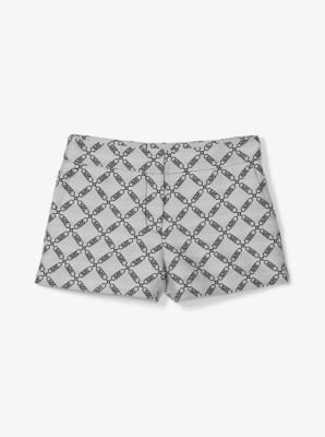 Shorts aus Jacquard mit Empire-Logomuster image number 2