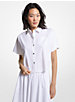 Stretch Organic Cotton Poplin Cropped Shirt image number 0