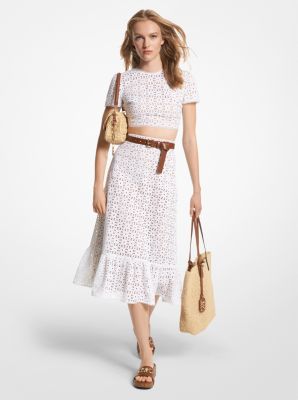 Michael kors eyelet store top