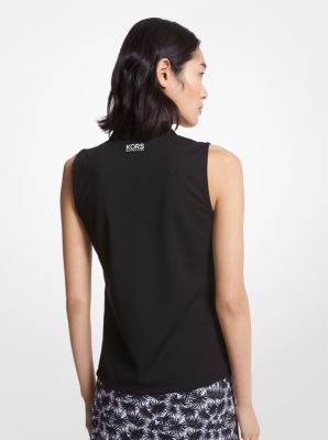 Golf Logo Piqué Sleeveless Polo Shirt | Michael Kors Canada