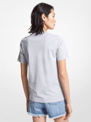 KORS Sequined Stretch Tulle T-Shirt