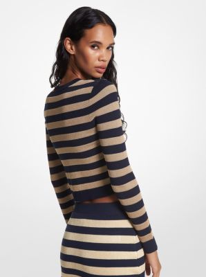 Michael kors sale metallic sweater